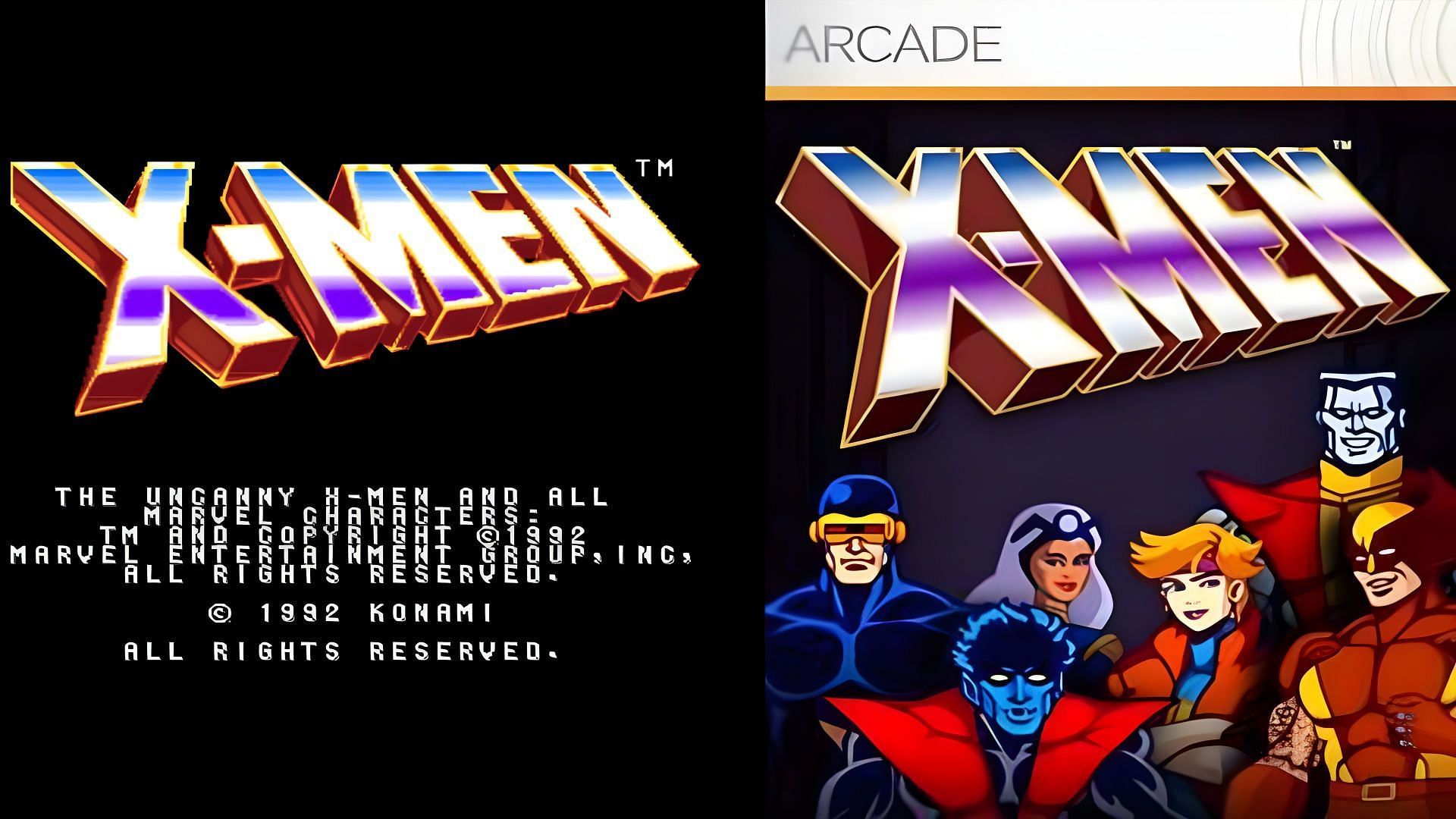 X-Men (Arcade) will remind you of the old days (Image via Konami)
