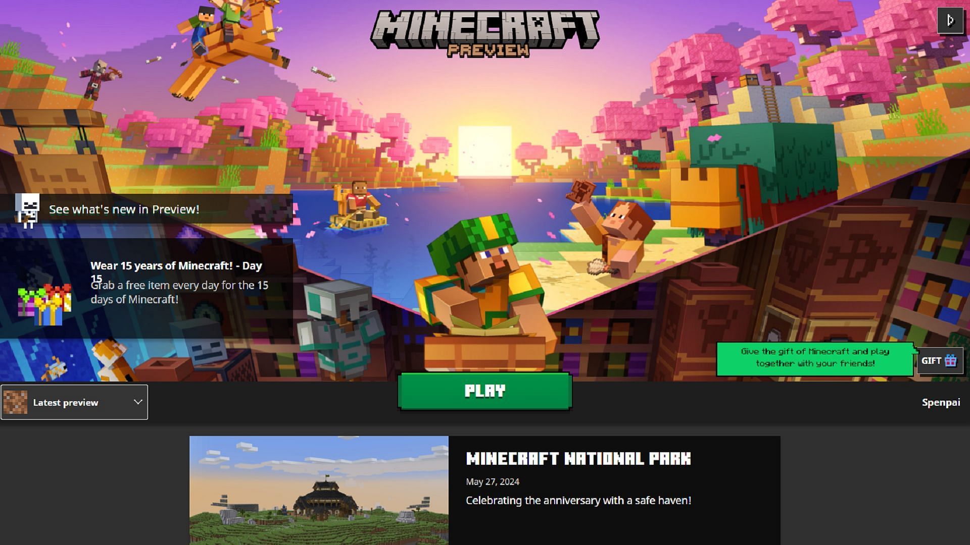 Downloading Minecraft Previews on Windows can be easily accomplished with the official launcher (Image via Mojang)