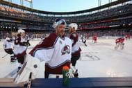 Patrick Roy at the 2016 Colorado Avalanche Alumni Game
