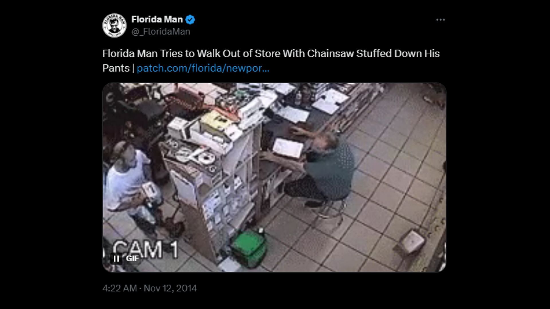 Footage of this unique incident (Image via X/@_FloridaMan)