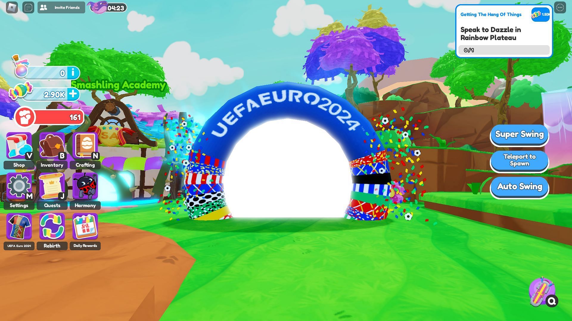 The UEFA Euro 2024 teleporter (Image via Roblox)