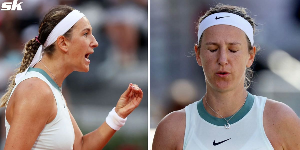 Victoria Azarenka has a heated confrontation with her coach in Italian Open QF