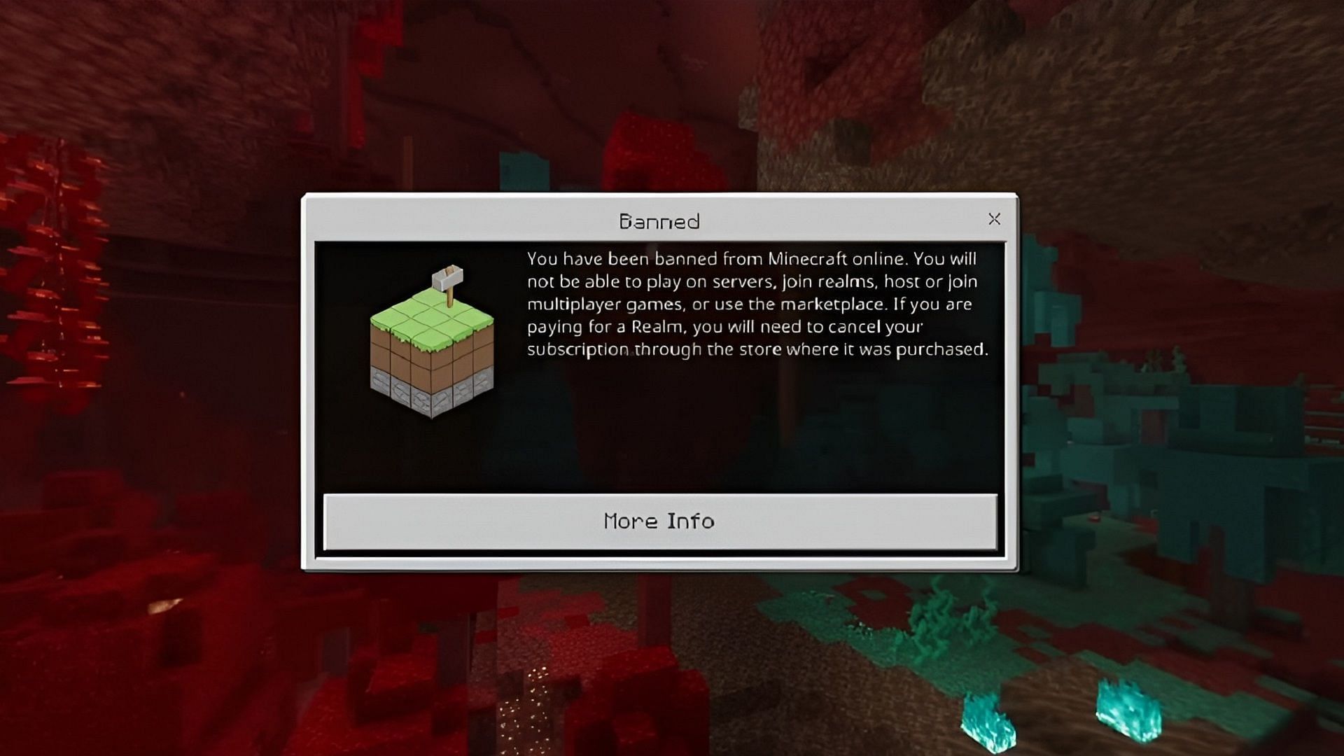 Minecraft Bedrock bans are handled in a very different capacity (Image via JetStarFish/YouTube)
