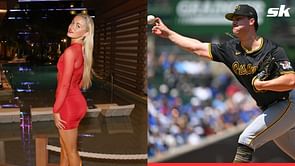 "Guy in the backround was a paid actor" - Fans amused by photobomber in Olivia Dunne's post from PNC Park as she watches Paul Skenes pitch
