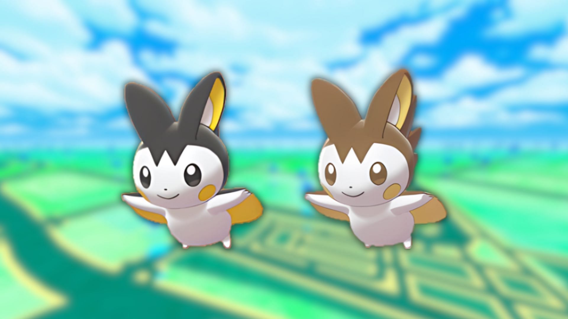 Emolga and its shiny variant (Image via The Pokemon Company)