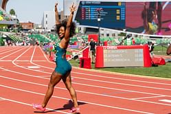 WATCH: Sha'Carri Richardson warms up at the Prefontaine Classic ahead of her 100m season opener
