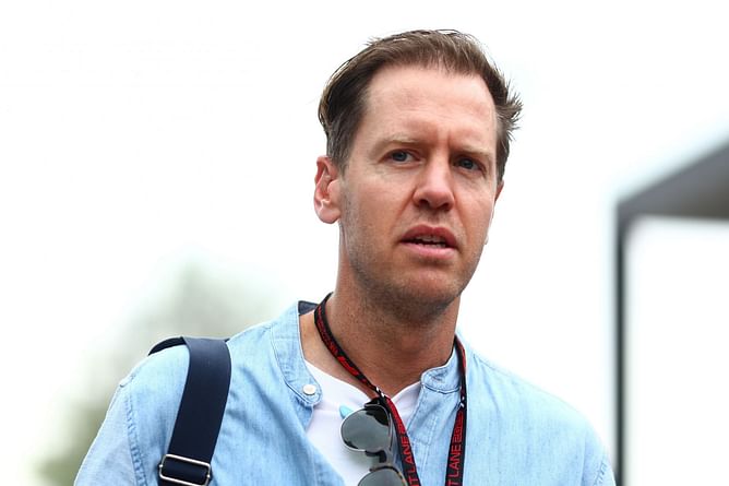 Watch: Sebastian Vettel says 'Forza Ferrari' as he signs autographs at the F1 Imola GP