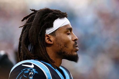 Cam Newton during Washington Football Team v Carolina Panthers