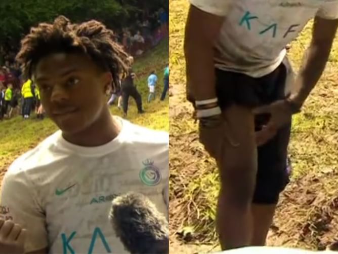 IShowSpeed finishes fourth in Gloucestershire Cheese Rolling 2024, discloses he got injured during the event