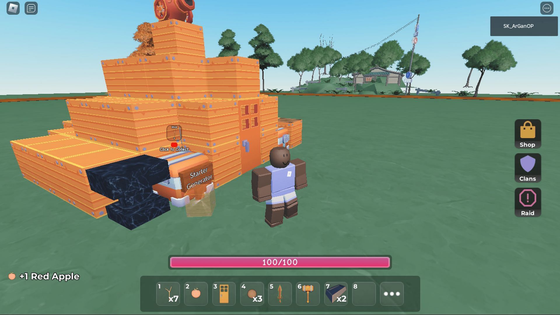 Gameplay screenshot from Clan Wars (Image via Roblox)