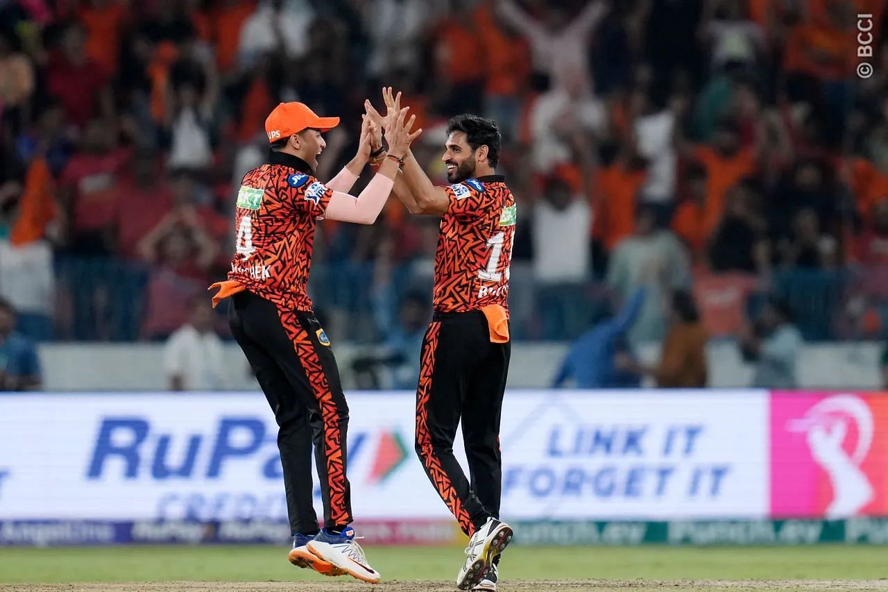 Bhuvneshwar Kumar was the hero for Sunrisers Hyderabad (Image: IPLT20.com/BCCI)