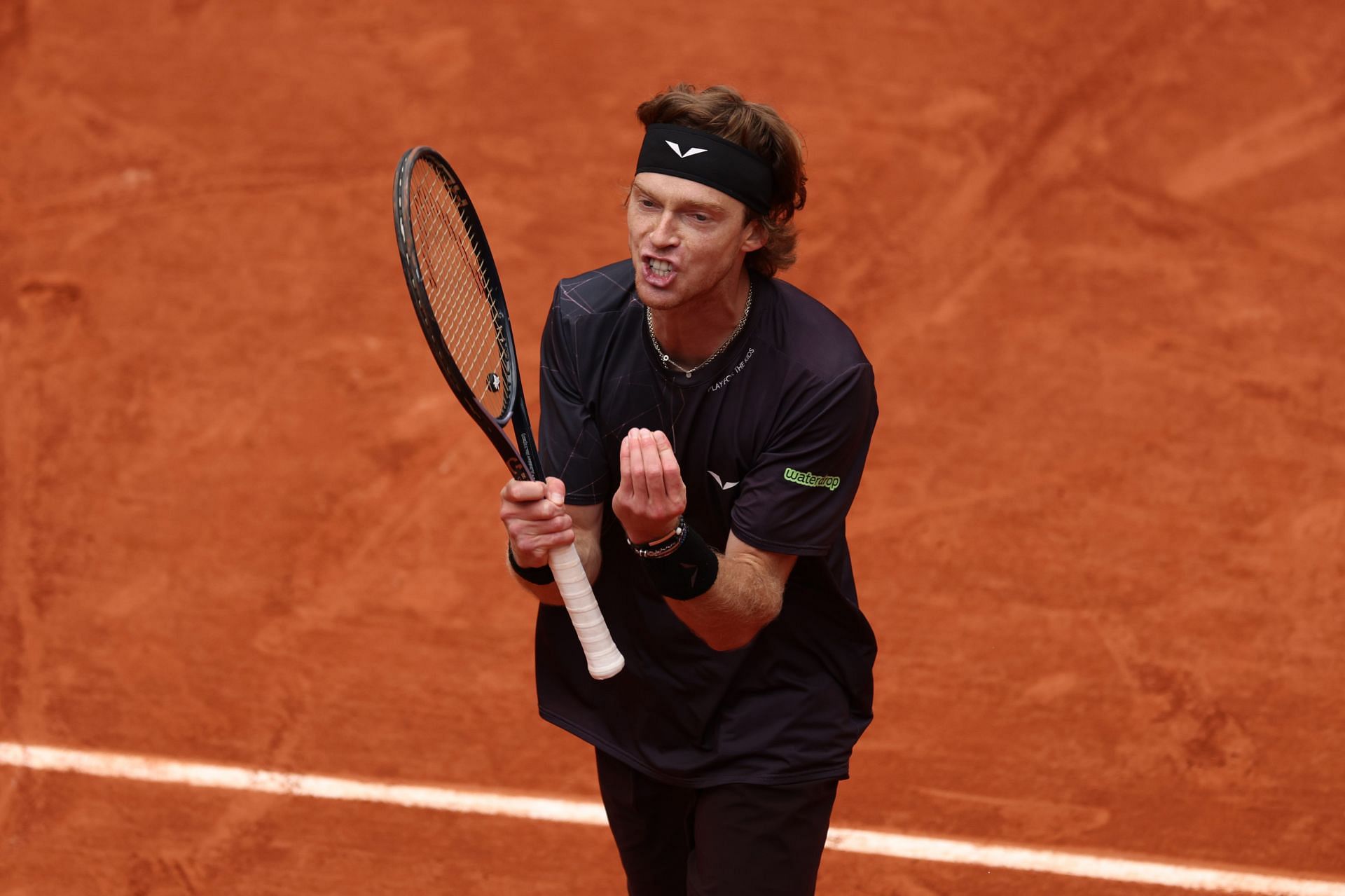 Andrey Rublev at the 2024 French Open