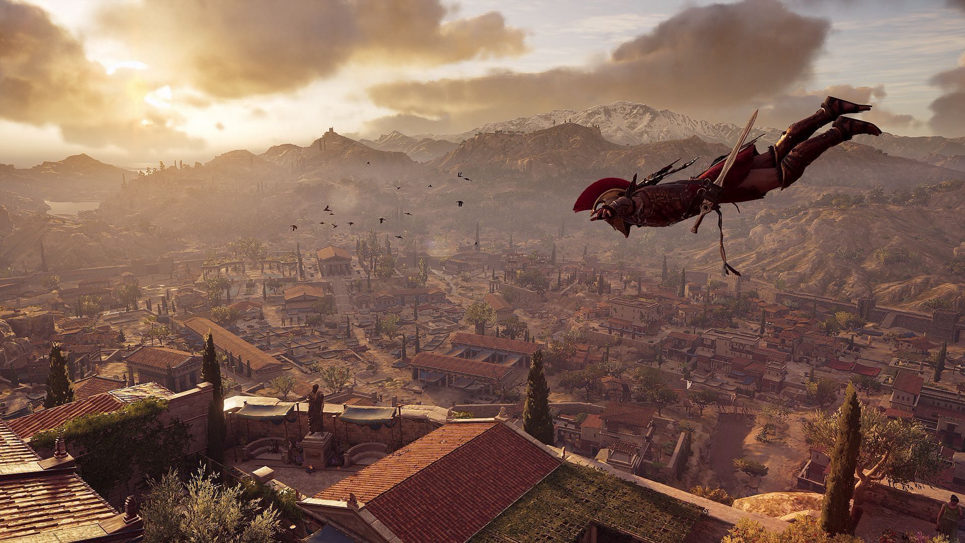 Odyssey features one of the best open world and map expanses in the franchise (Image via Ubisoft)