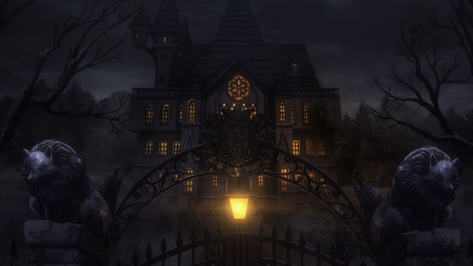Violet House as shown in the anime (Image via CloverWorks)