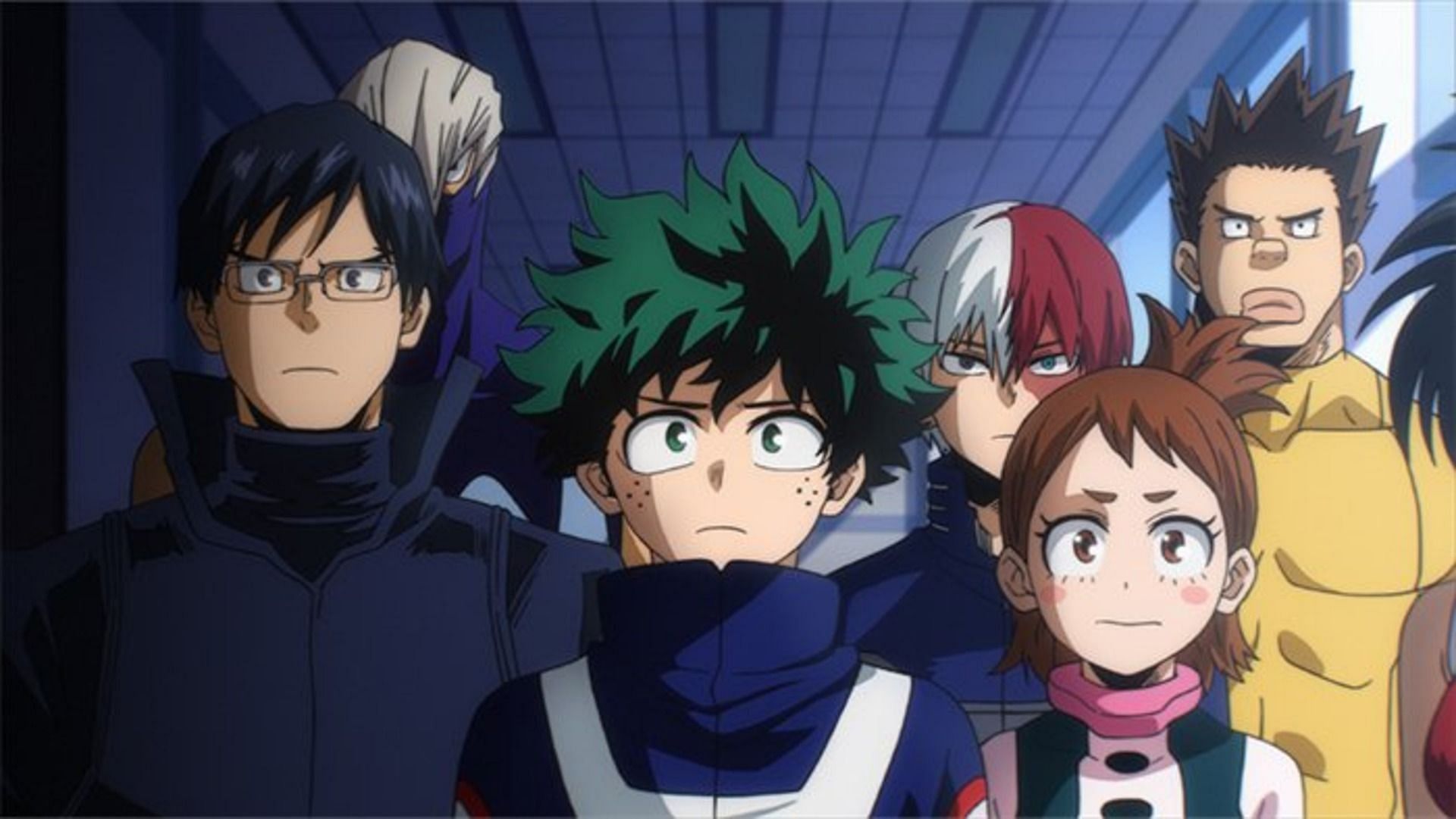 Class 1-A in My Hero Academia (Image via Studio Bones)