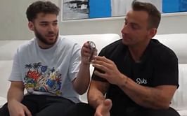 "This is fake" - Controversial streamer Vitaly reacts as Adin Ross gives him Audemars Piguet watch reportedly worth $50,000