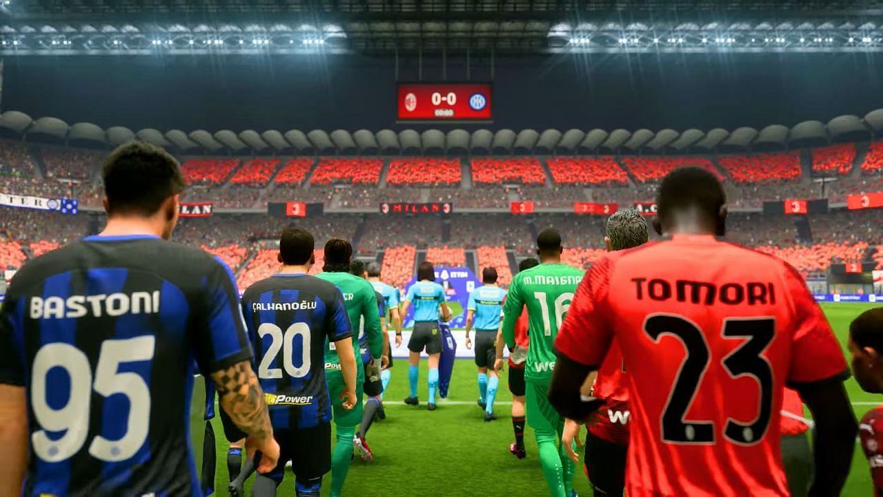 Inter Milan and AC Milan are currently in EA FC 24 (Image via EA Sports)
