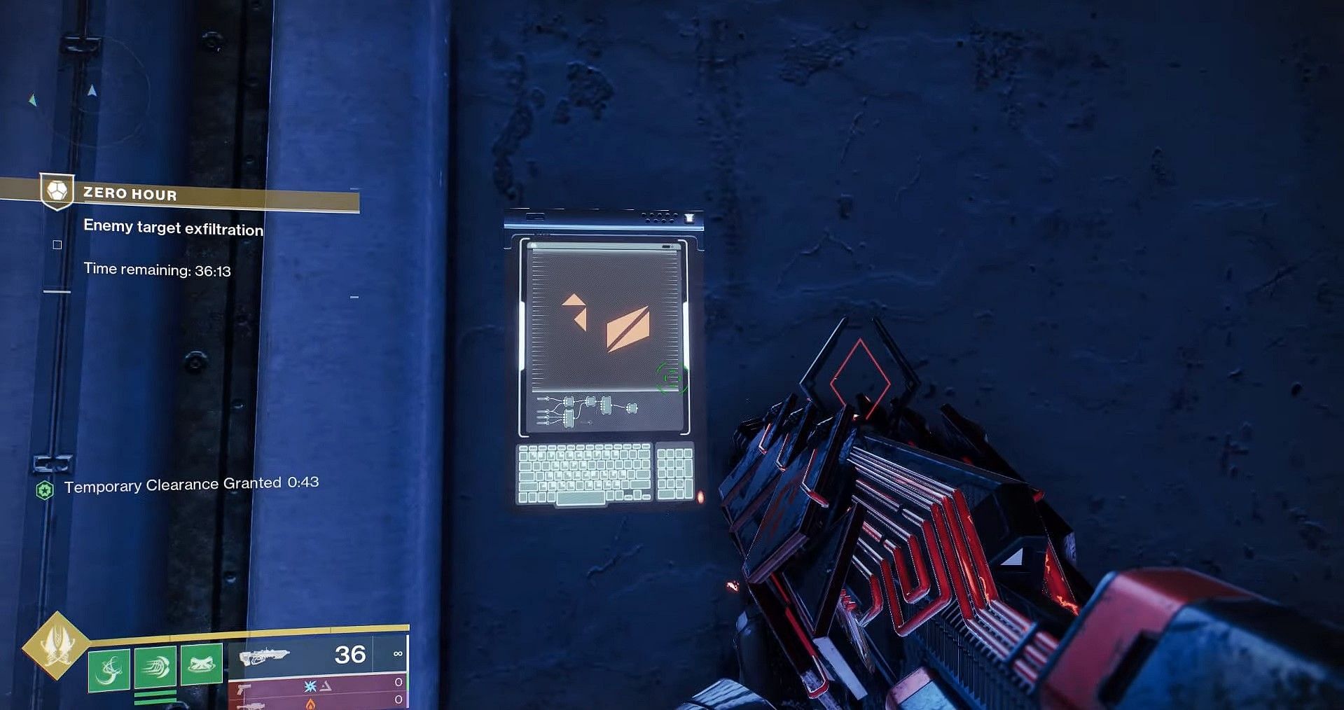 An example symbol on the console (Image via Kackis HD YT)