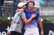 Zeballos and Granollers (right) celebrate their victory