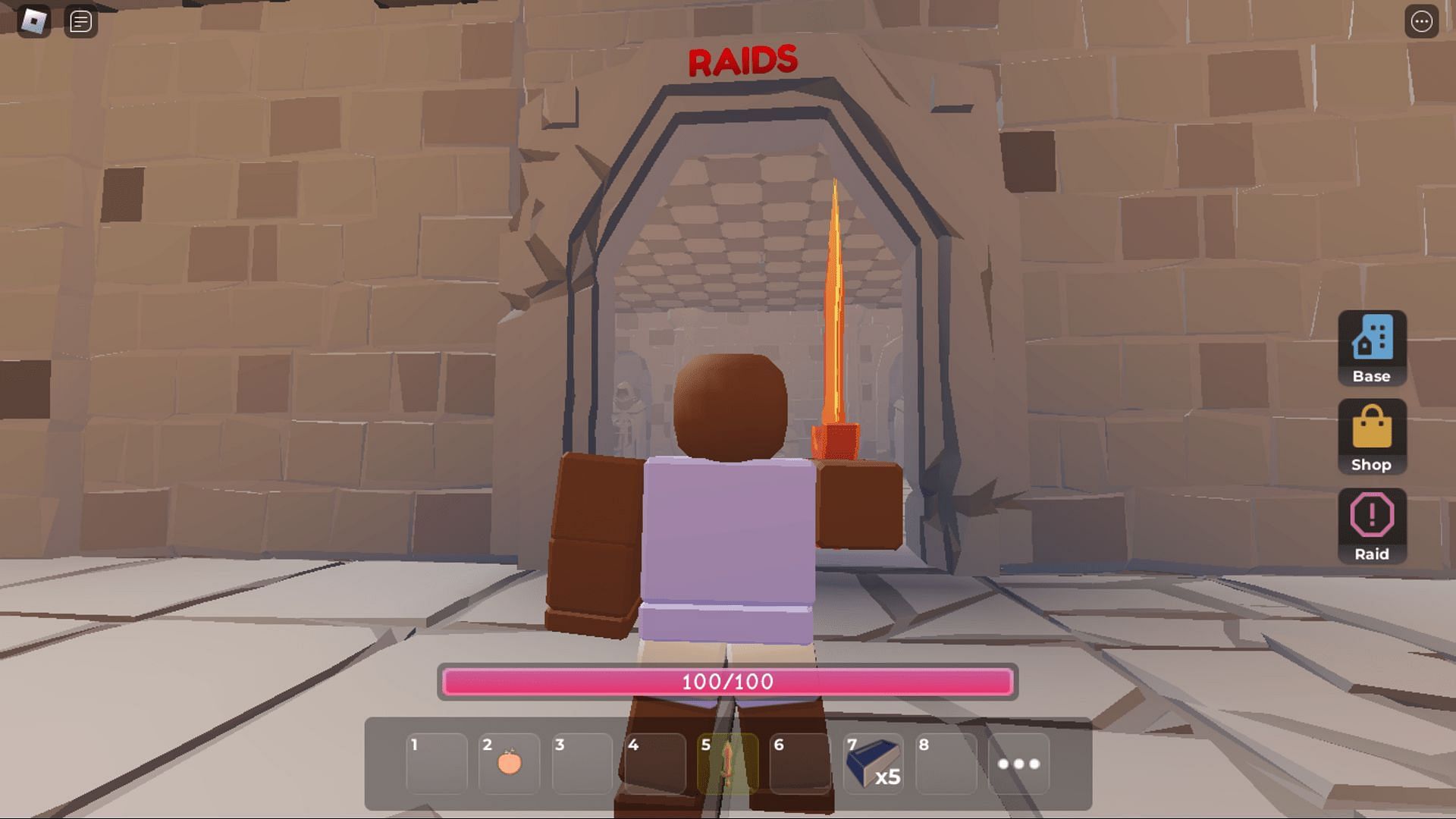 The Raids matchmaking room in Clan Wars (Image via Roblox)