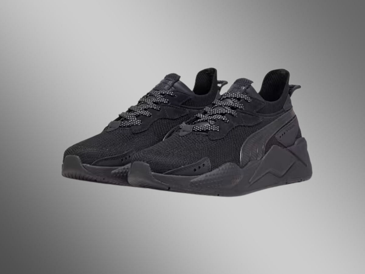 RS-XK Sneakers Black-Black colorway (Image via Puma)