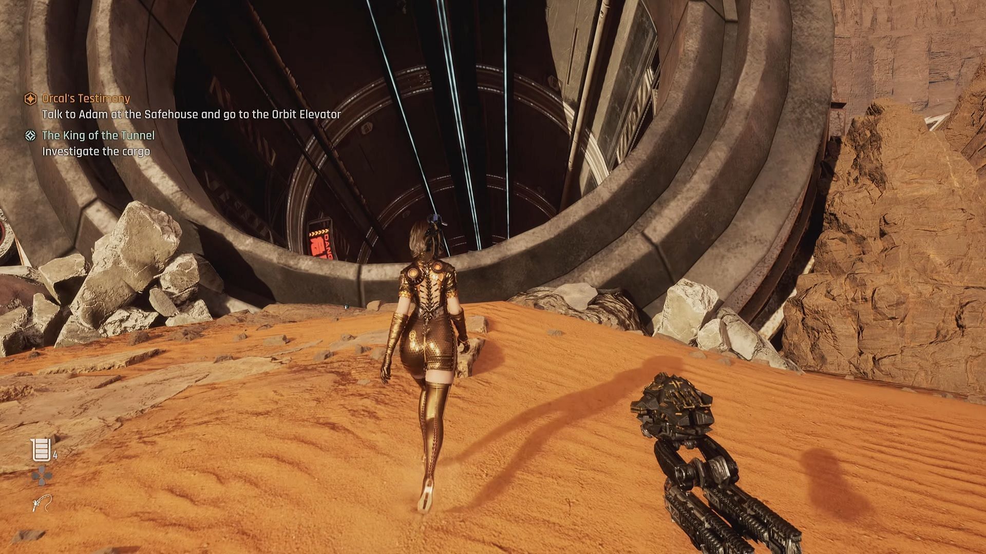 Eve as seen during The King of the Tunnel quest in Stellar Blade