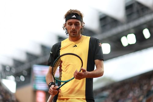 Stefanos Tsitsipas at the 2024 French Open. (Photo: Getty)