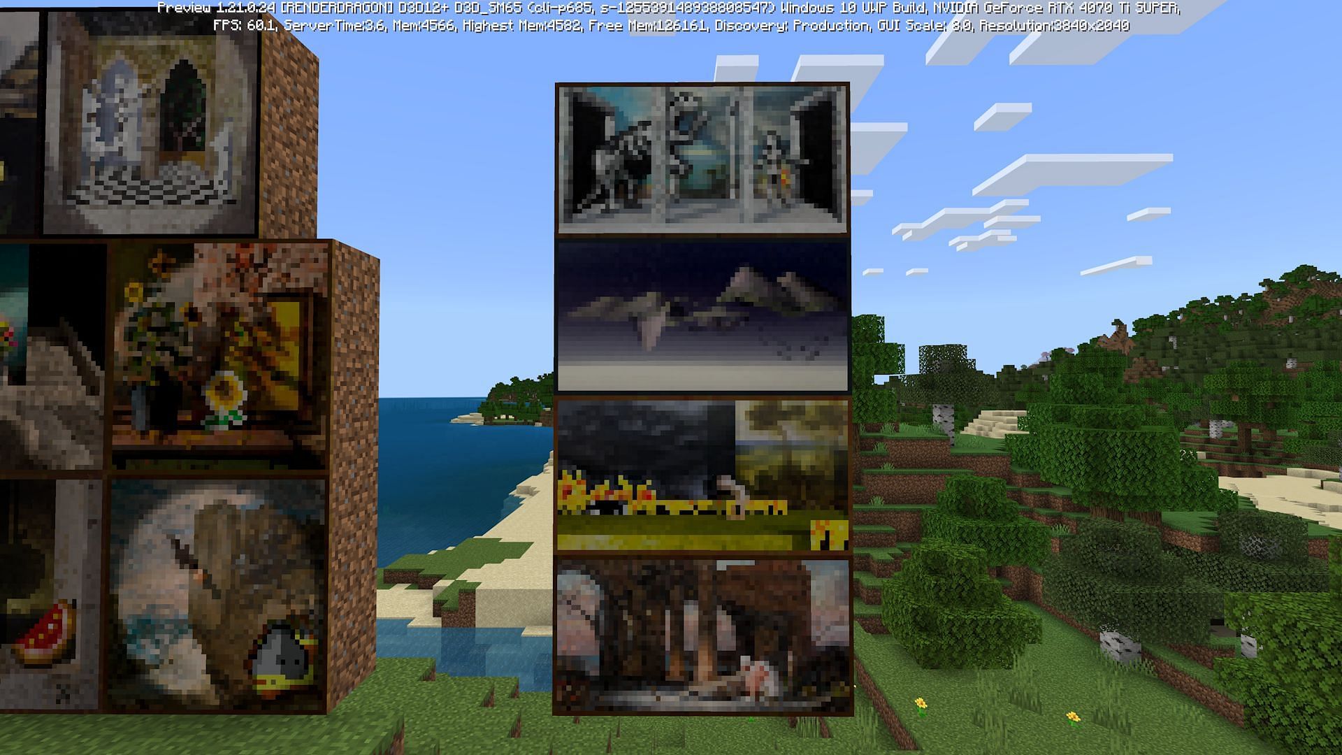 The 4x2 paintings all feel much more surreal than the rest (Image via Mojang)
