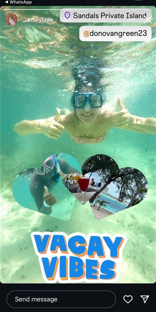 An underwater adventure for the couple.