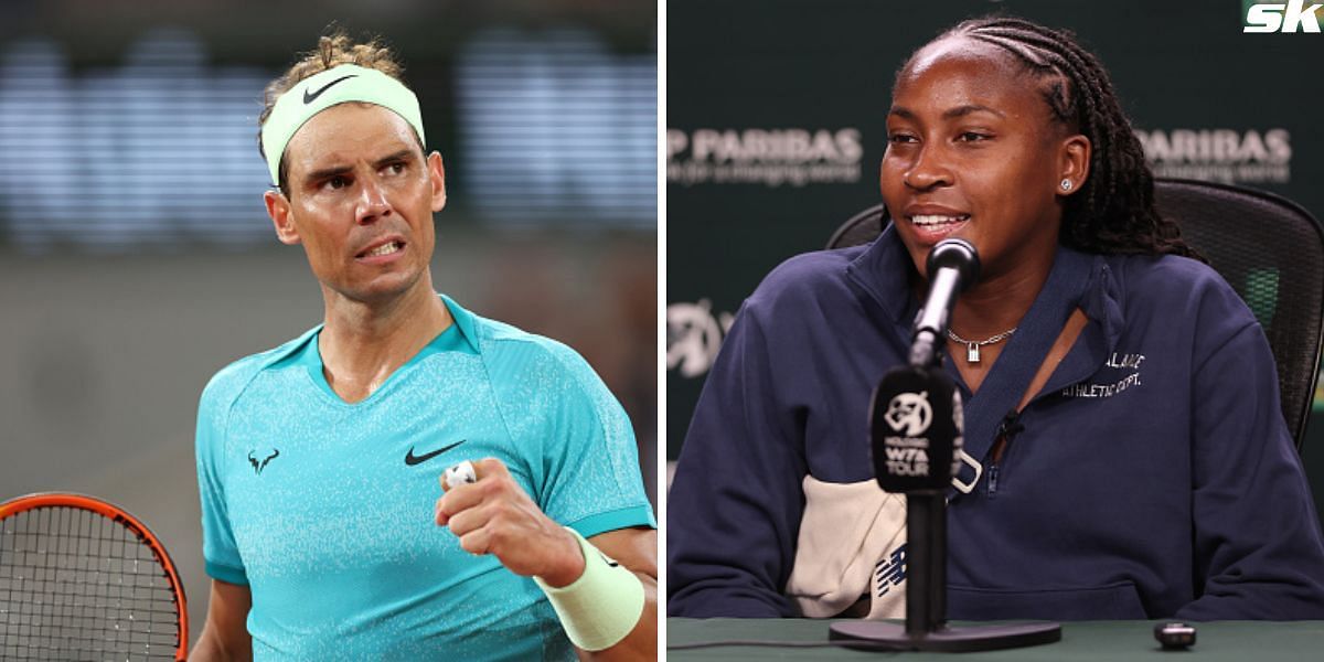 Rafael Nadal (L) and Coco Gauff (R) [Source: Getty Images]