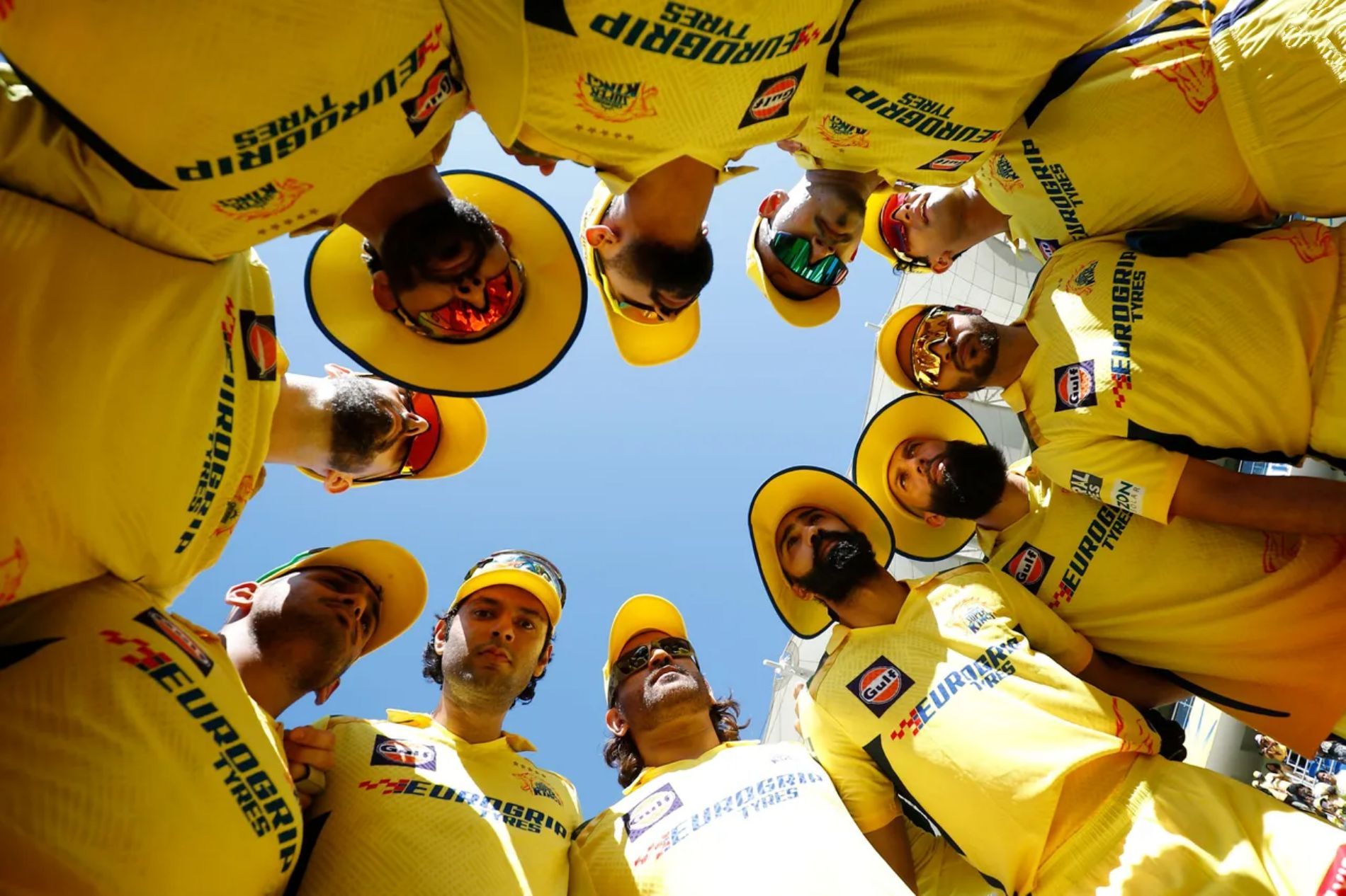 Chennai Super Kings players during their match against Rajasthan Royals (Pic: BCCI/ iplt20.com)