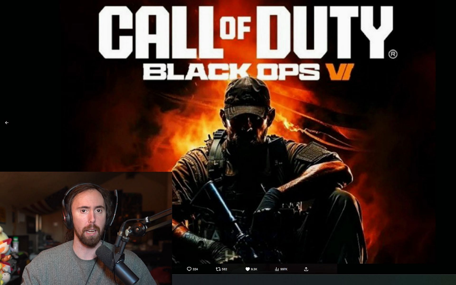 Asmongold says &quot;everyone would play&quot; Call of Duty while commenting on rumors about 9/11 being playable in Black Ops 6