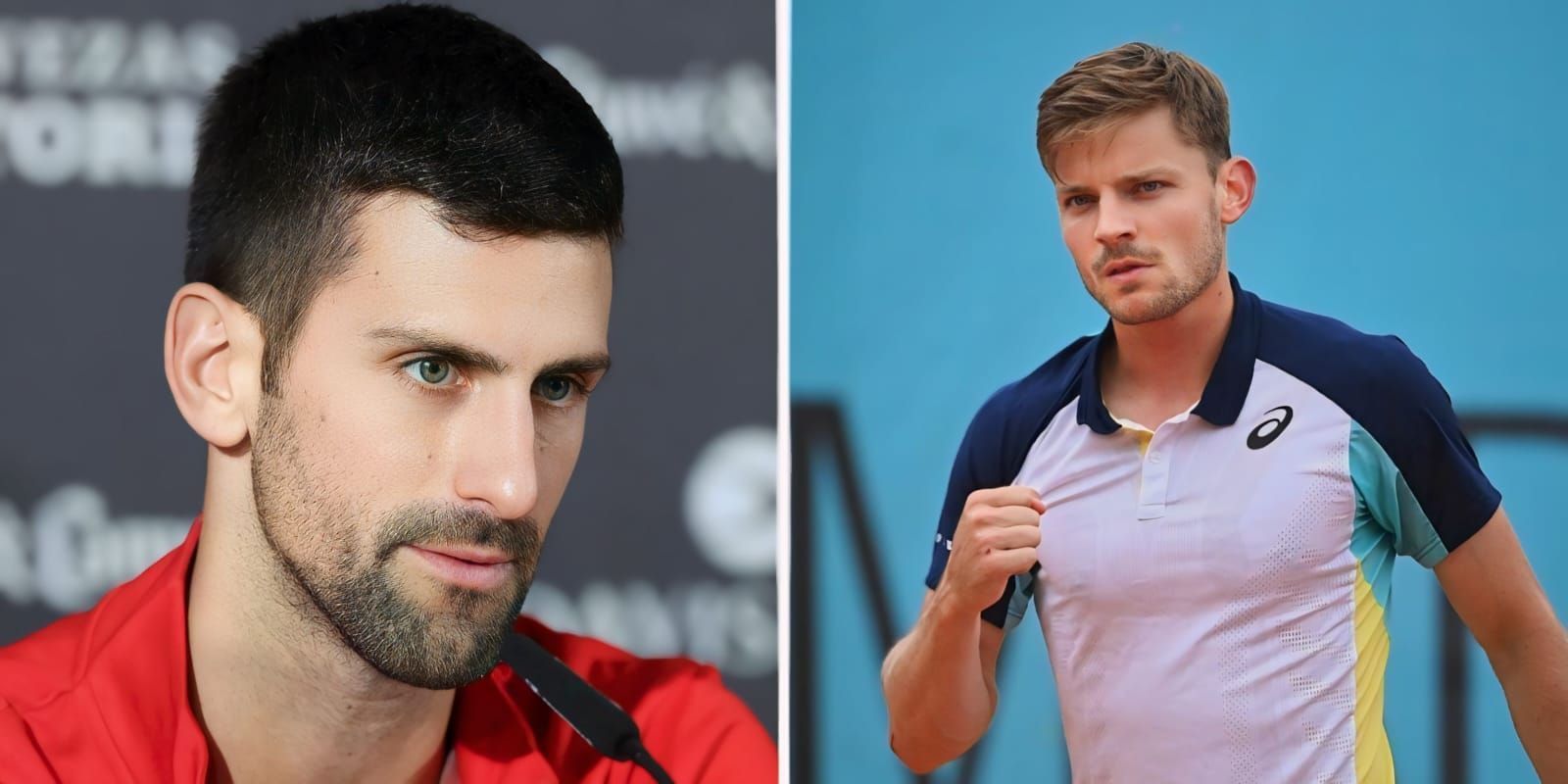 Djokovic defends David Goffin for standing up for himself (Image source: left-Getty, right-Instagram)