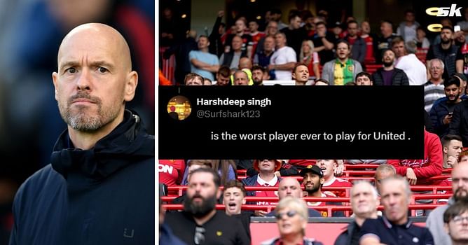 "Worst player ever to play for United" "Was dreadful today" - Manchester United fans call out star for his 'careless performance' in 2-0 Brighton win