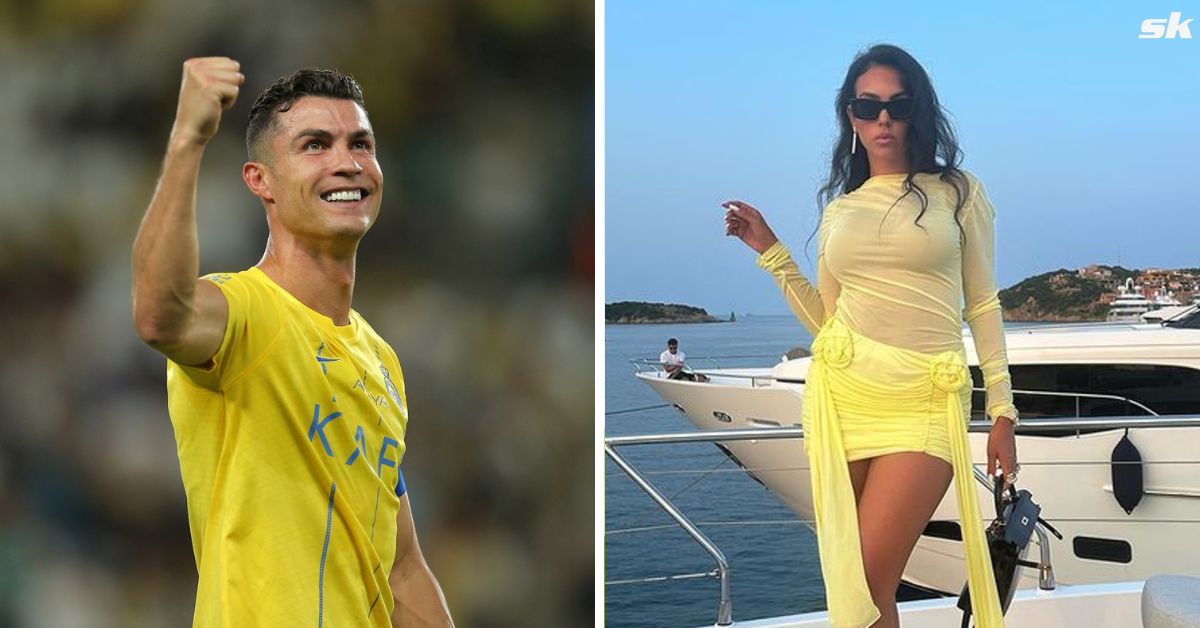 Cristiano Ronaldo (left) and Georgina Rodriguez