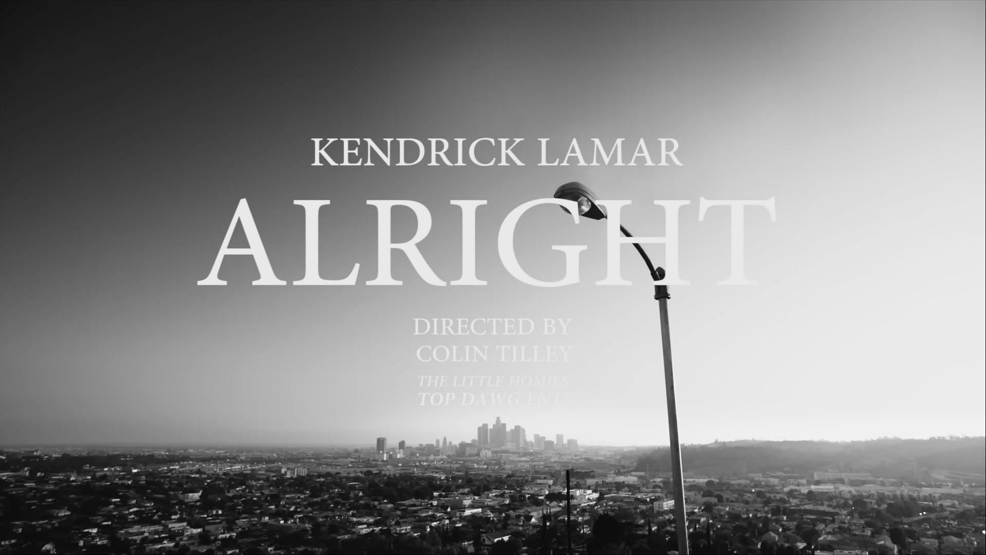 A screenshot from Kendrick Lamar&#039;s music video for &#039;Alright&#039; (Image via YouTube/@kendricklamar)