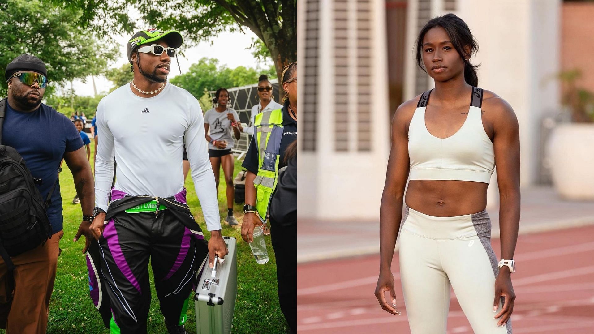 Noah Lyles and Candace Hills, Atlanta City Games 