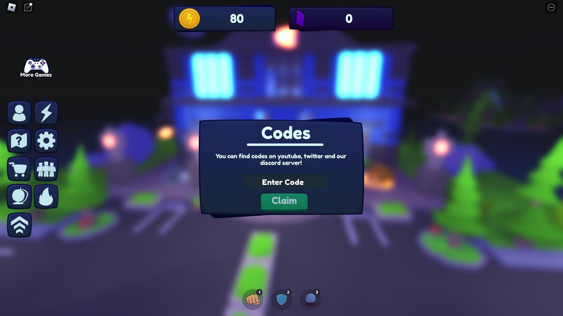 Active codes for SPES (Image via Roblox)