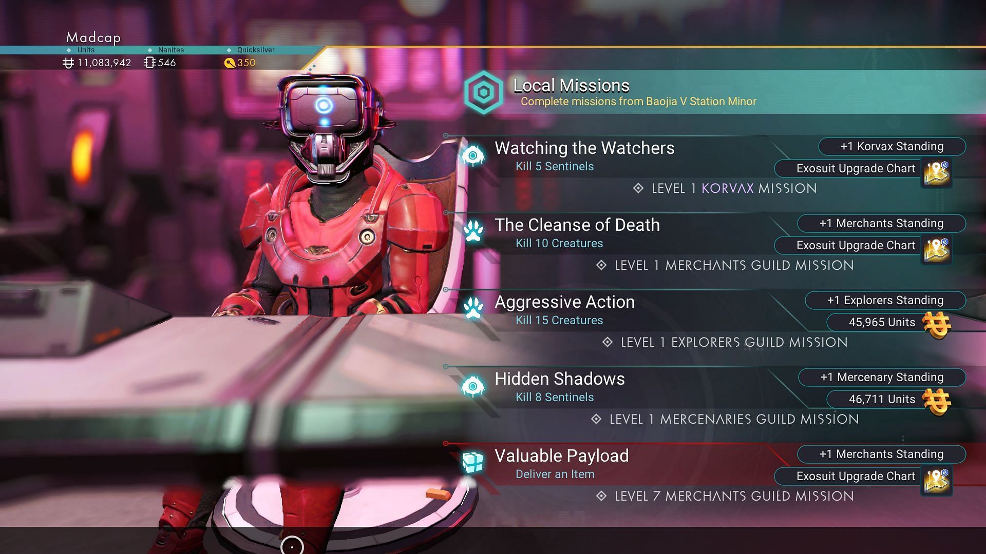 Space station missions in No Man&#039;s Sky (Image via Hello Games)