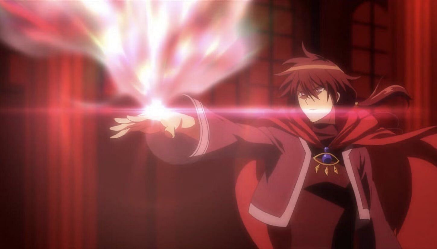 Zagan casting a spell in the anime (Image via Brain&#039;s Base)