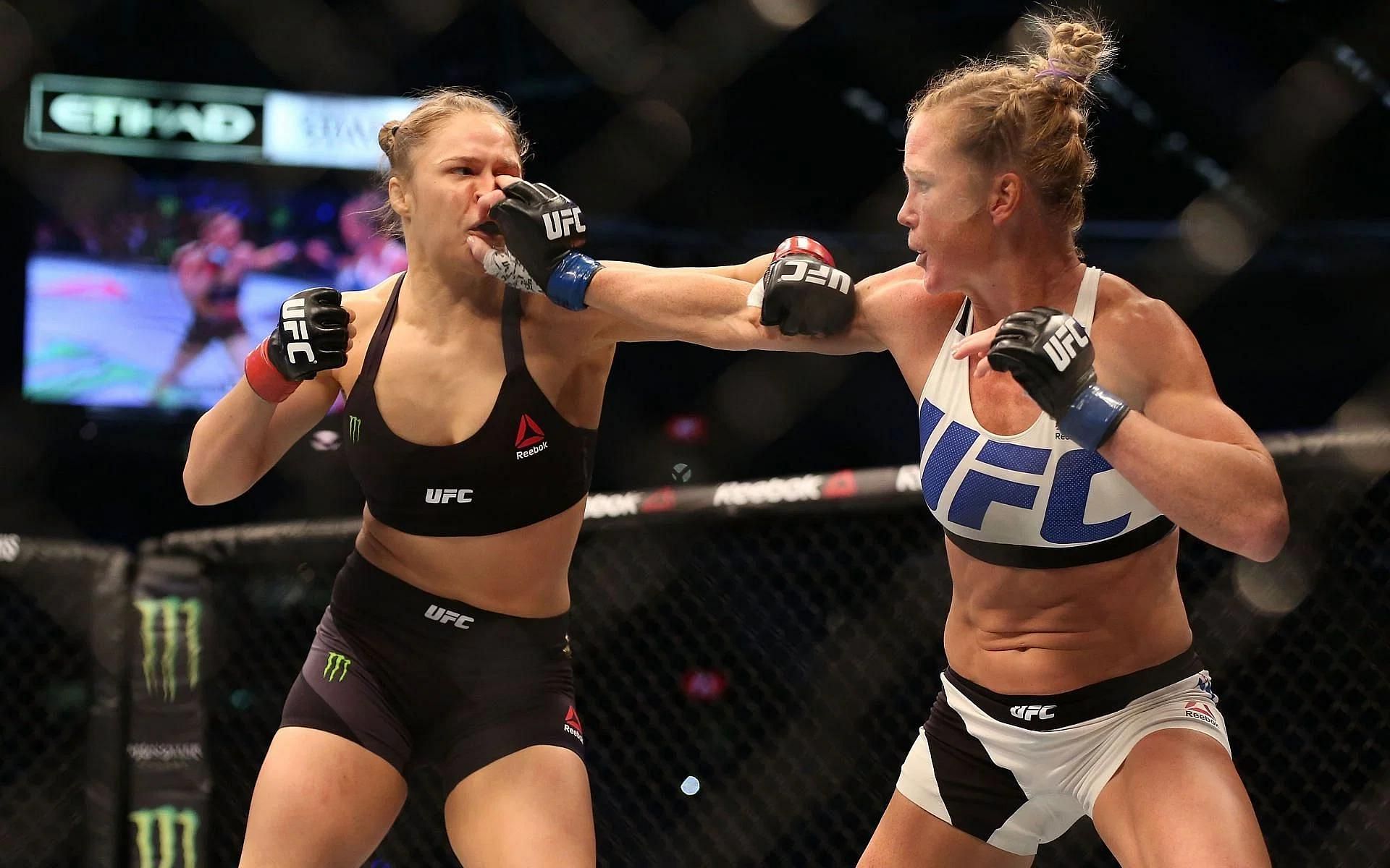 Ronda Rousey and Holly holm fought at UFC 193 [Image via Getty]