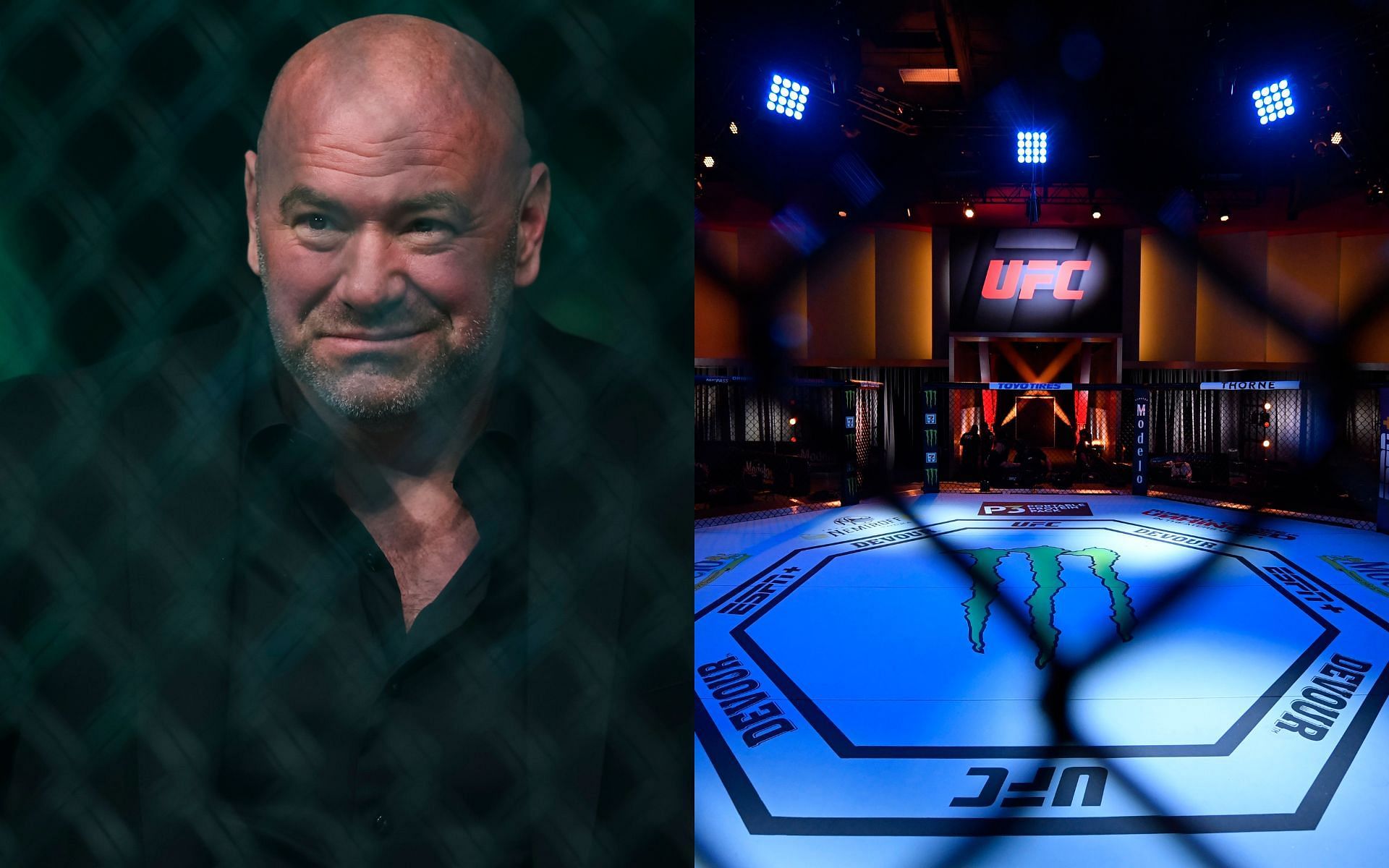 Dana White (left) could potentially book a lesser number of events at the UFC Apex (right) [Images courtesy: Getty Images]
