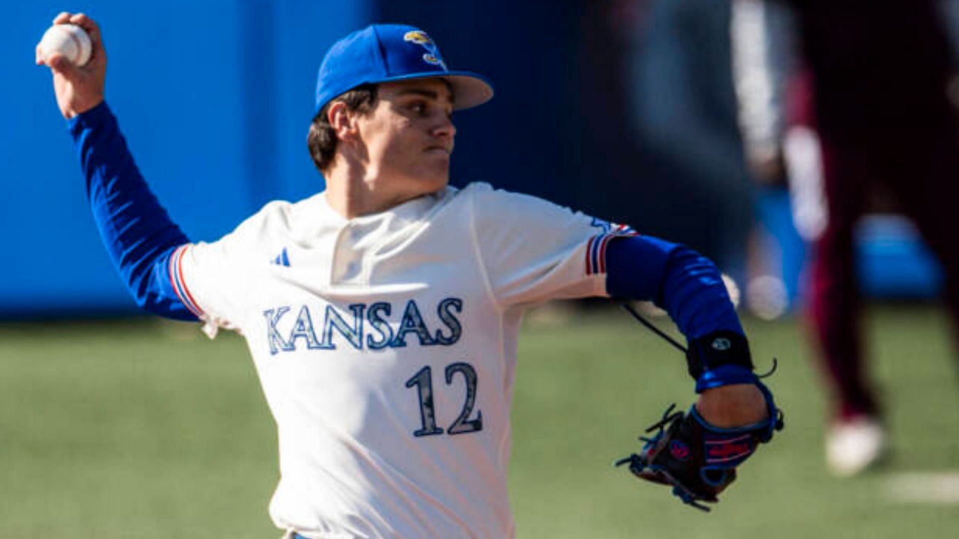 Dominic Voegele is 7-2 with a 2.65 ERA for Kansas this season