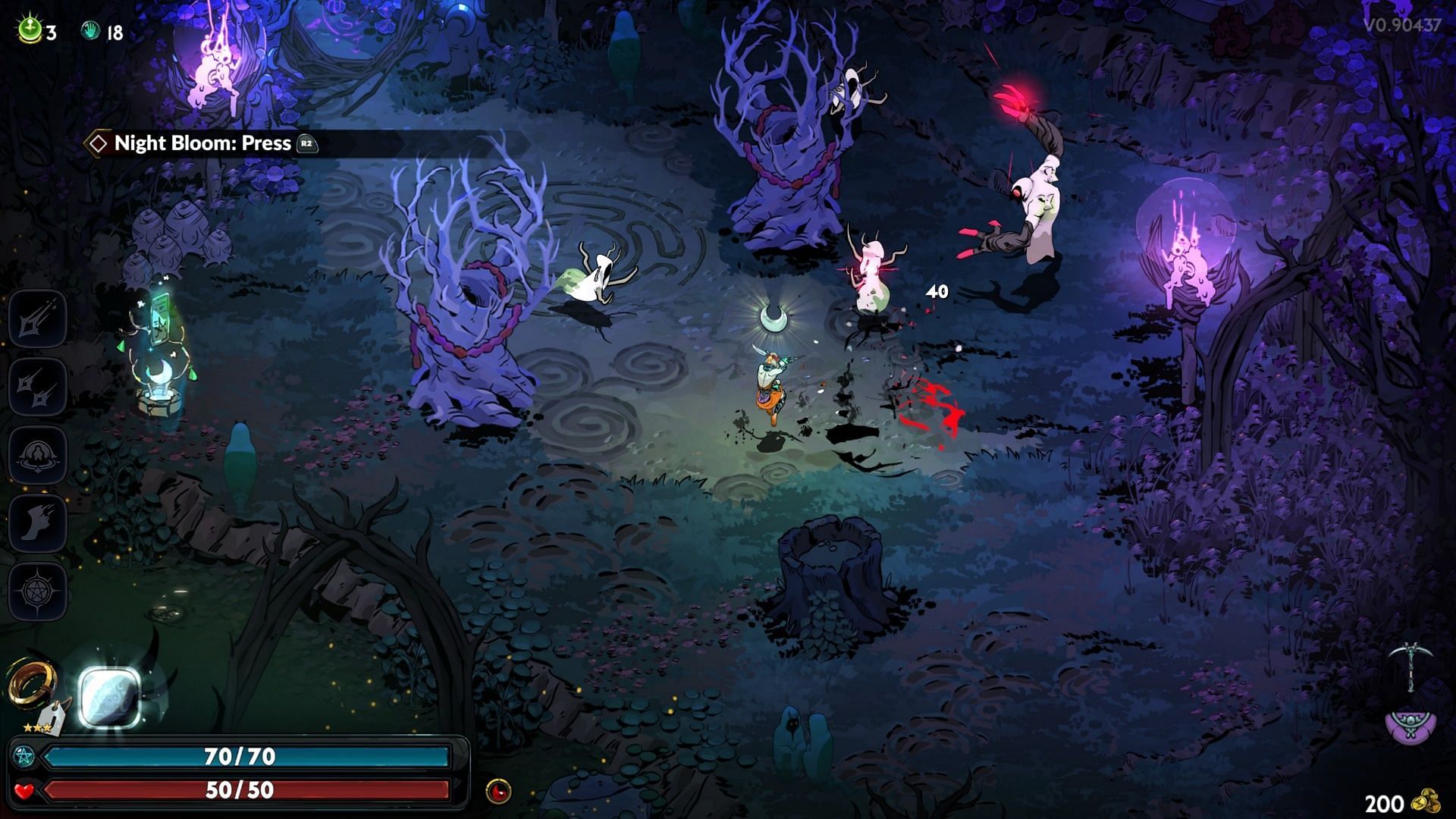 Sister Blades offers high-risk high-reward gameplay (Image via Supergiant Games)