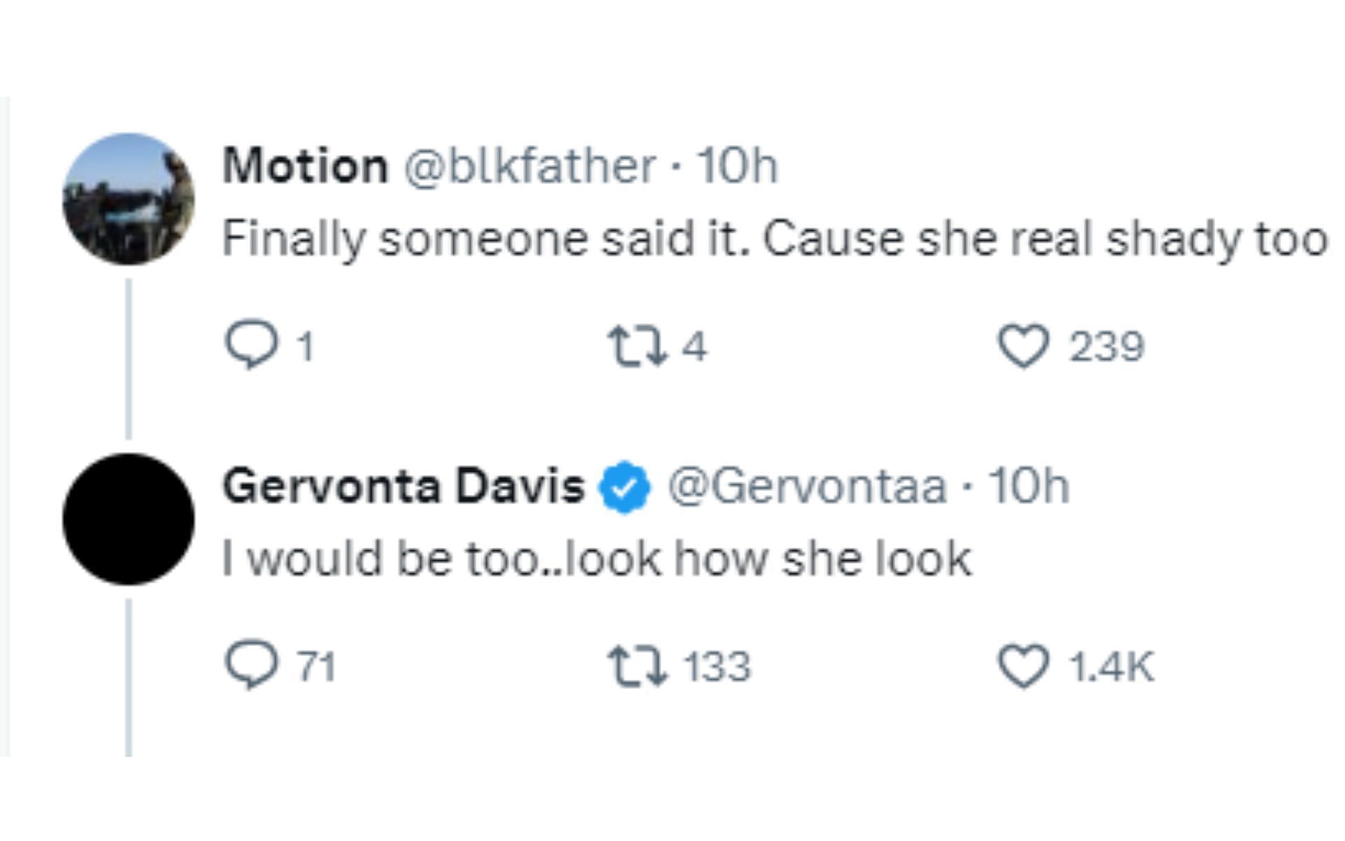 Gervonta Davis takes a dig at Claressa Shields