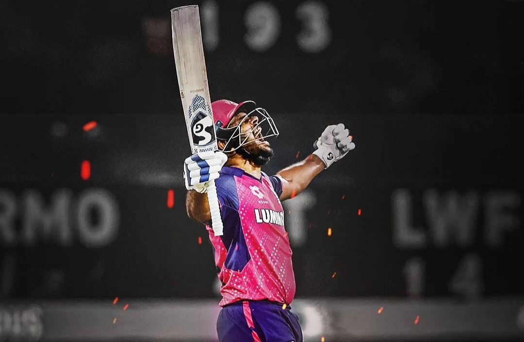 Sanju Samson scored a hundred against SRH in the IPL 2019 (Image via Instagram/@rajasthanroyals)