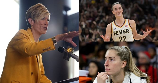 "We were there to cheer for the Hawks!": New Iowa HC Jan Jensen shares snaps of rookie Caitlin Clark battling Vegas' Kate Martin