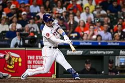 PHOTO: Alex Bregman's wife Reagan showers love as Astros slugger blasts first homer of the season against Guardians
