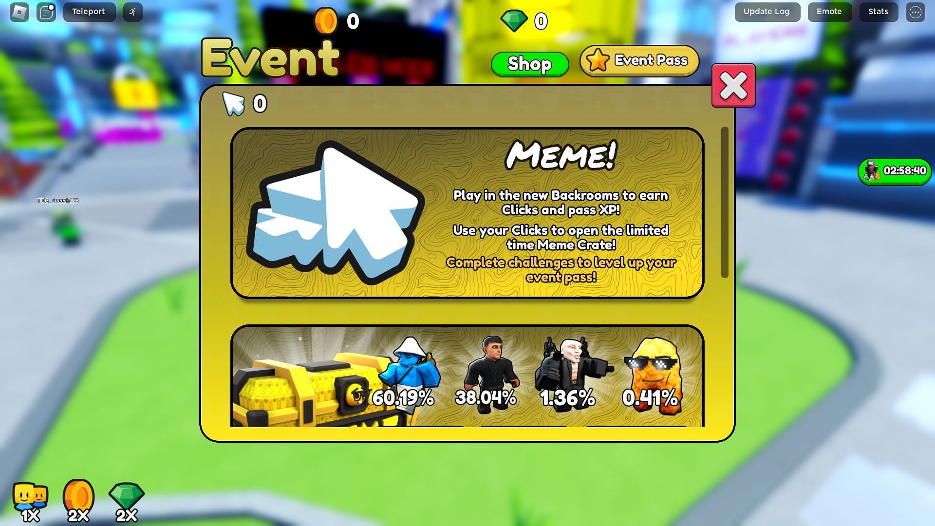 In-game Meme Event description (Image via Roblox)