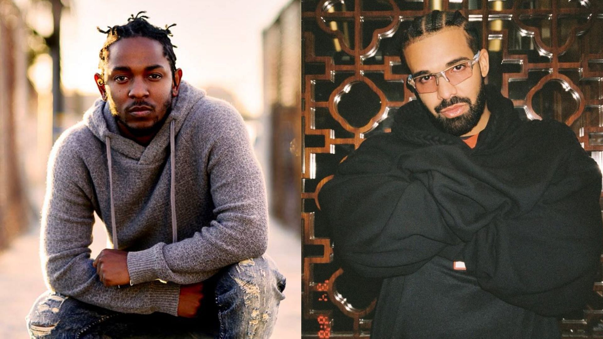 Lamar recently took a dig at Drake (Image via Instagram / @champagnepapi / Facebook / @Kendrick Lamar)